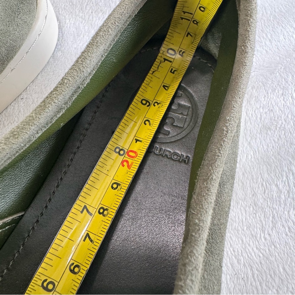 Tory Burch Jesse Olive Suede Slip-On Sneaker Size 10M - Picture 15 of 16